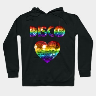 Rainbow Disco Love Hoodie